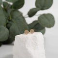 Pavé Circle Stud Earrings
