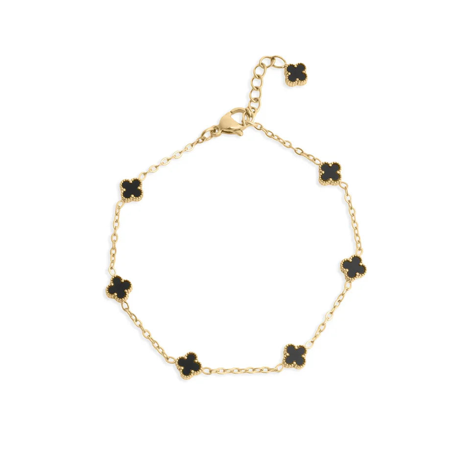 Petite Black Clover Bracelet ✨
