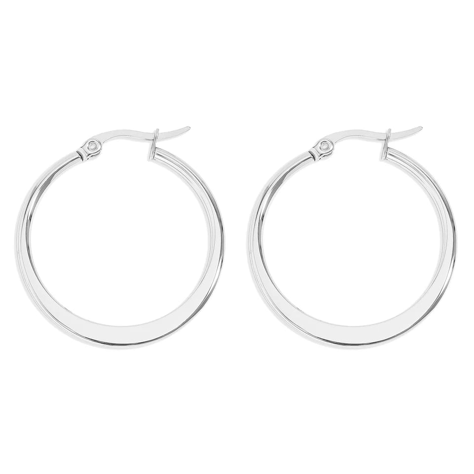 Classic Stainless Steel Hoop Earrings